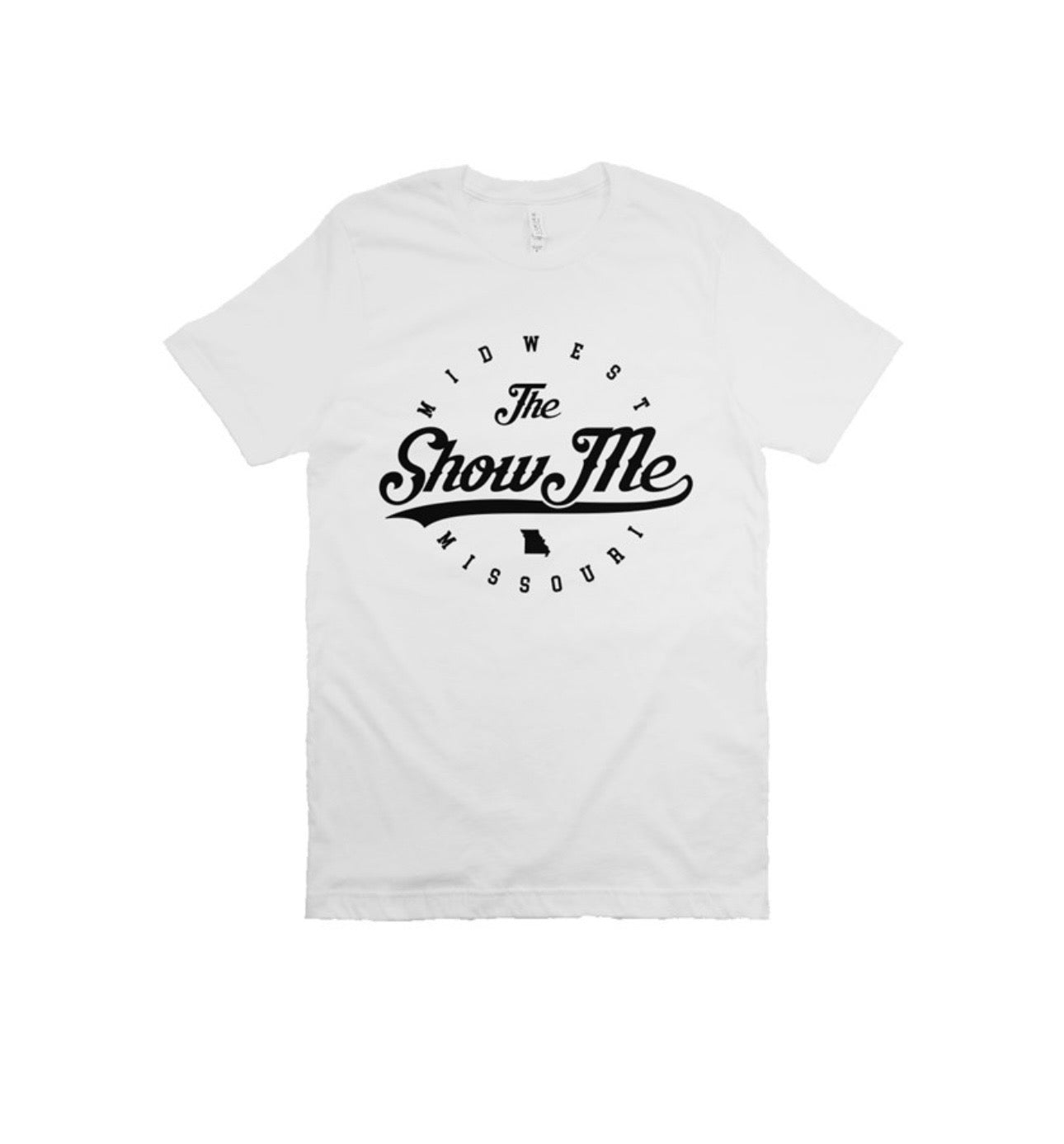 White and Black Lightweight Graphic T-Shirt