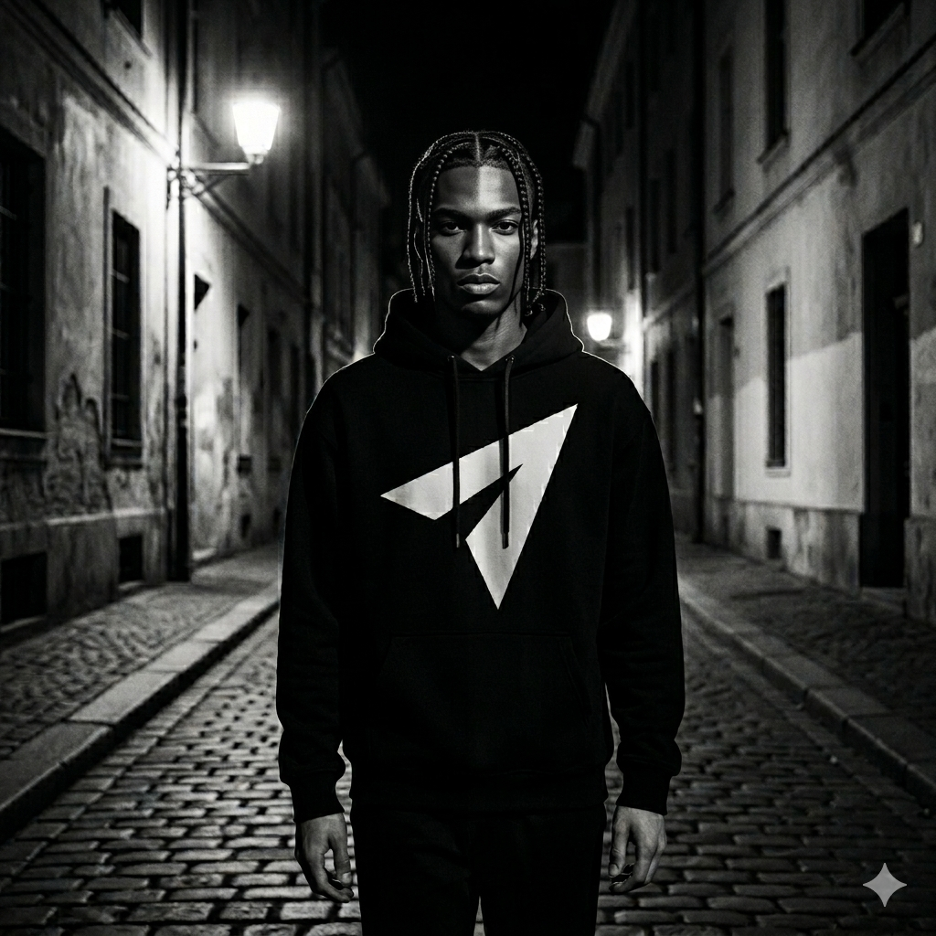 Noir Hooded Sweatshirt
